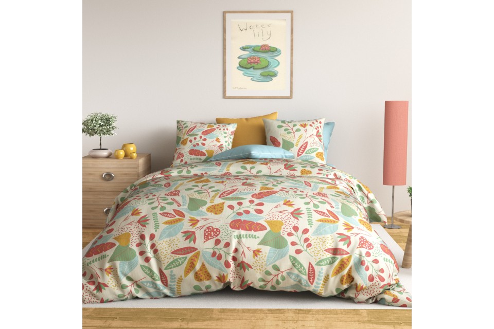 Parure de lit 240x260 cm 100% Coton 57 fils Siena