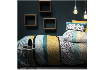 Parure de lit 220x240 cm 100% Coton Citedor deux places