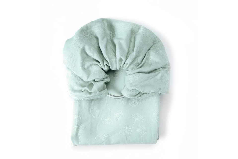 Sling bébé tissé, écharpe sans nœud, Ginkgo Vert