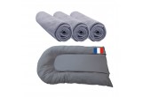 Matelas à langer bébé + 3 Housse matelas GRIS Coton