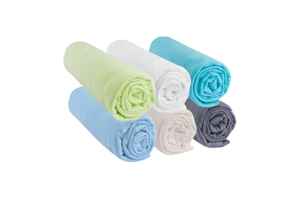 Lot de 6 Draps housse 70x140 Océan Coton Mixte