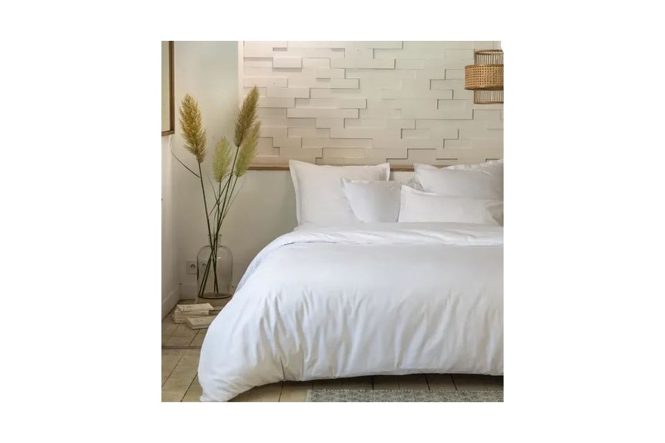 Housse de couette 240x260 cm avec 2 taies d'oreiller 100% Percale de Coton