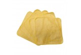 Lingettes lavables bambou JAUNE (Lot de 5)