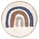 Tapis BOHEMIAN RAINBOW BLEU D 120 cm cm