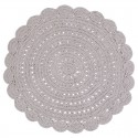 Tapis rond Coton ALMA LIN Diam 120 cm