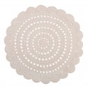 Tapis rond Coton ALMA ECRU D120 cm