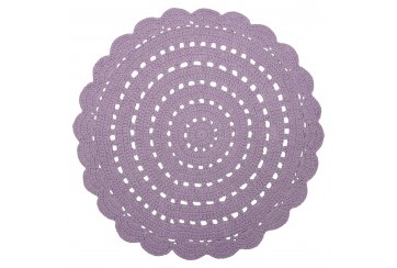 Tapis Coton ALMA MAUVE D 120 cm