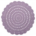 Tapis Coton ALMA MAUVE D 120 cm