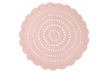 Tapis Coton ALMA NUDE Diam 120 cm