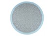 Tapis rond Coton BRENDA BLUE Diam 120 cm