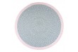Tapis rond Coton BRENDA PINK Diam 120 cm