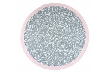 Tapis rond Coton BRENDA PINK Diam 120 cm