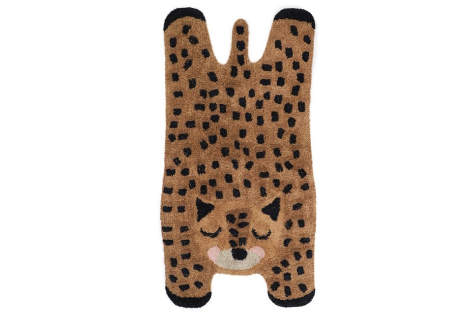 Tapis Coton LITTLE CHEETAH 65 X 125 cm