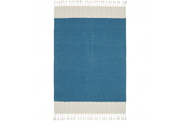 Tapis Coton LUCIA BLEU COLBERT 100 x 150 cm