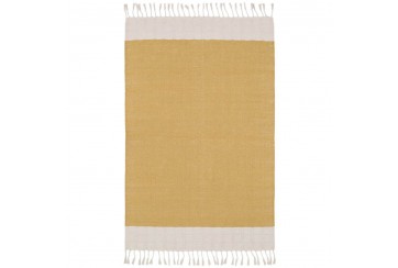 Tapis Coton LUCIA MOUTARDE 100 x 150 cm