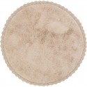 Tapis rond Coton PERLA NUDE Diam 110 cm