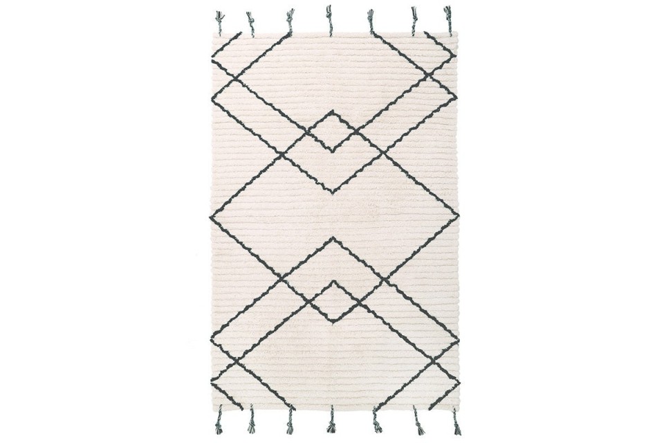 Tapis Coton VIKTOR BLACK S 100 x 150 cm