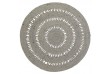 Tapis Laine / Coton BIBEK GREY S Diam 110 cm