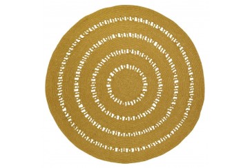 Tapis Laine / Coton BIBEK MANGO M Diam 140 cm
