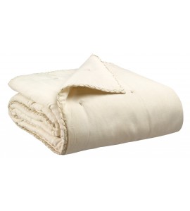 Plaid Uni Nala Coton Lin 140 x 200 cm