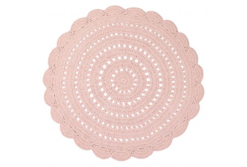 Tapis rond Coton ALMA NUDE Diam 120 cm