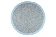 Tapis rond Coton BRENDA BLUE Diam 120 cm