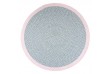 Tapis rond Coton BRENDA PINK Diam 120 cm