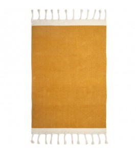 Tapis Coton LISBOA MOUTARDE 100 x 150 cm