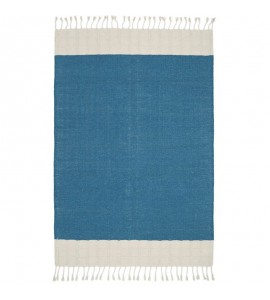 Tapis Coton LUCIA BLEU COLBERT 100 x 150 cm