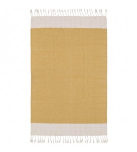 Tapis Coton LUCIA MOUTARDE 100 x 150 cm