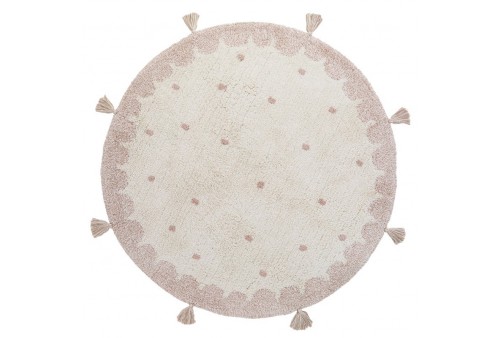 Tapis rond Coton MALLEN Diam 110 cm