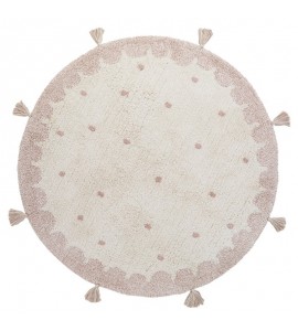 Tapis rond Coton MALLEN Diam 110 cm