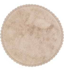 Tapis rond Coton PERLA NUDE Diam 110 cm