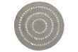 Tapis Laine / Coton BIBEK GREY S Diam 110 cm