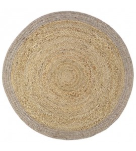 Tapis Laine / Coton YHUKI TAUPE M Diam 140 cm