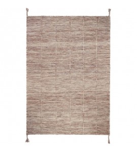 Tapis Laine LHENA BRUN ROSE M 120 x 170 cm