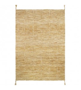Tapis Laine LHENA JAUNE BRUN M 120 x 170 cm