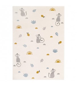 Tapis LITTLE WILD MONKEY MIEL M 120 x 170 cm