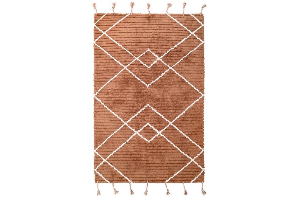 Tapis Coton LÄSSA TOFFEE M 135 x 190 cm