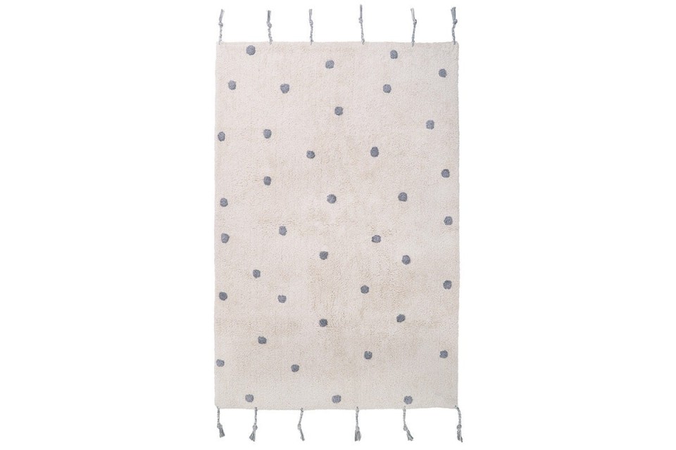 Tapis Coton NÜMI GRIS 100 x 150 cm