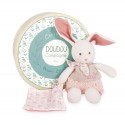 Doudou Botanic Bio - Lapin Mm Avec Doudou Rose