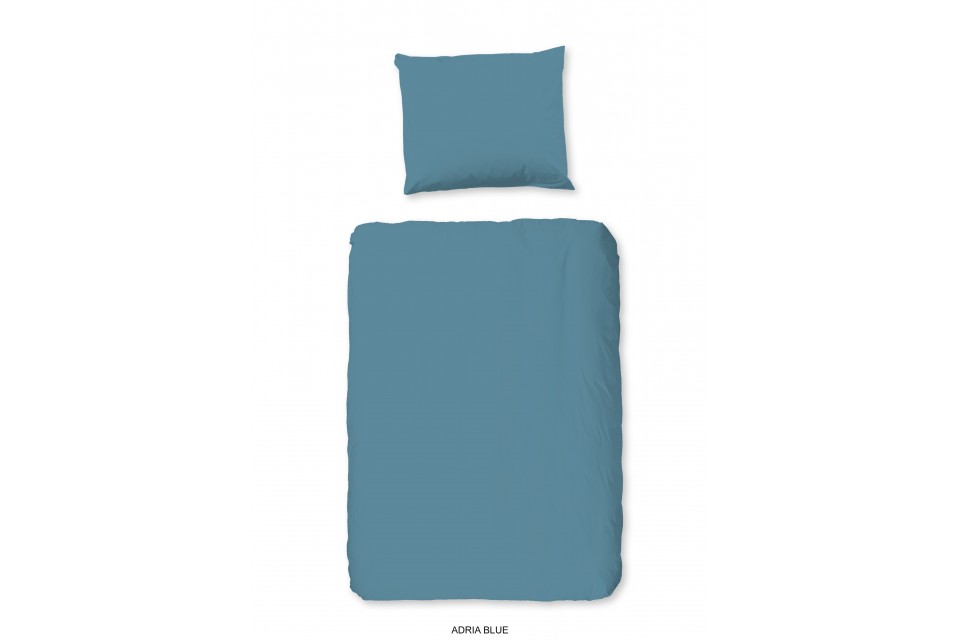 Parure de lit 120x150 Good Morning Coton Easy Care adria blue