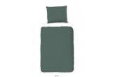 Parure de lit 120x150 Good Morning Coton Easy Care olive