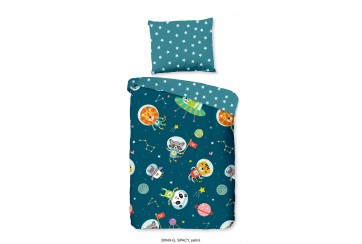 Parure de lit 120x150 kids Good Morning no.30040 petrol