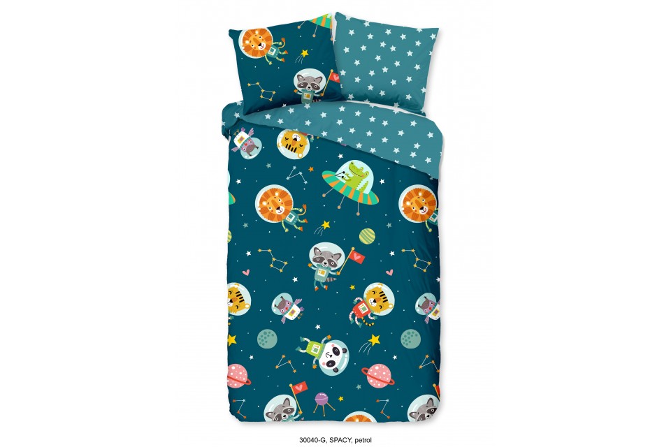 Parure de lit 140x200 / 220 cm kids Good Morning no.30040 petrol