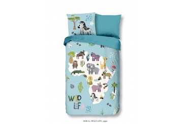 Parure de lit 140x200 / 220 cm kids Good Morning no.6646 aqua