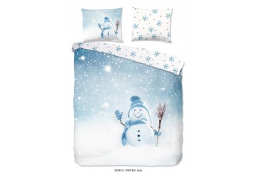 Parure de lit 140x200 / 220 cm flanel Good Morning no.30095 blue