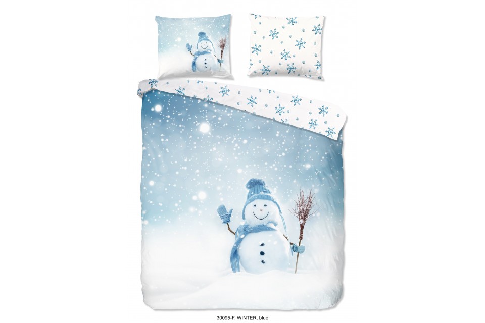 Parure de lit 140x200 / 220 cm flanel Good Morning no.30095 blue