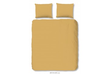 Parure de lit 140x200 / 220 cm HIP Coton-satin ocre
