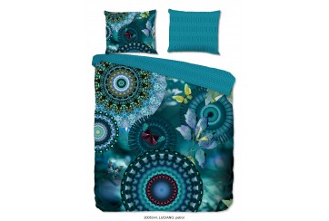 Parure de lit 140x200 / 220 cm HIP Coton-satin no.20053 petrol